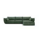 Tamno zelena kutna garnitura (desni kut) Vanda - Mazzini Sofas