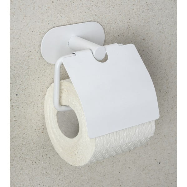 Bijeli samoljepljiv držač toaletnog papira od nehrđajućeg čelika Orea – Wenko-image-1