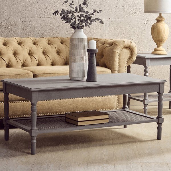 Sivi stolić za kavu 60x120 cm Heritage – Premier Housewares-image-3