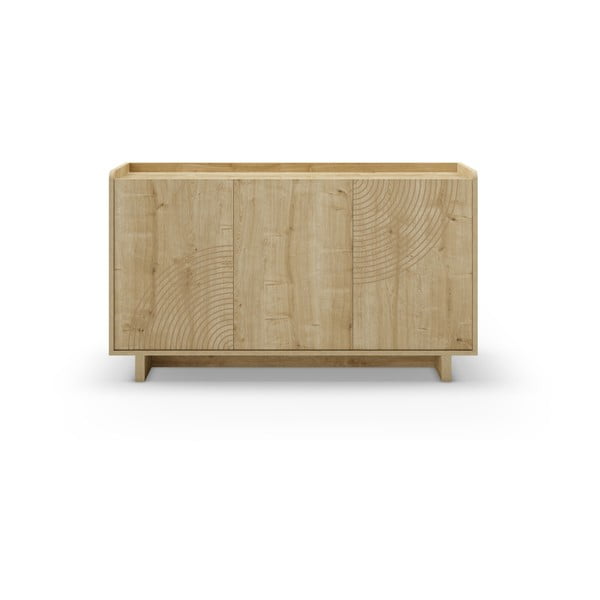 Komoda u dekoru hrasta u prirodnoj boji 140x80x40 cm Daira – Marckeric