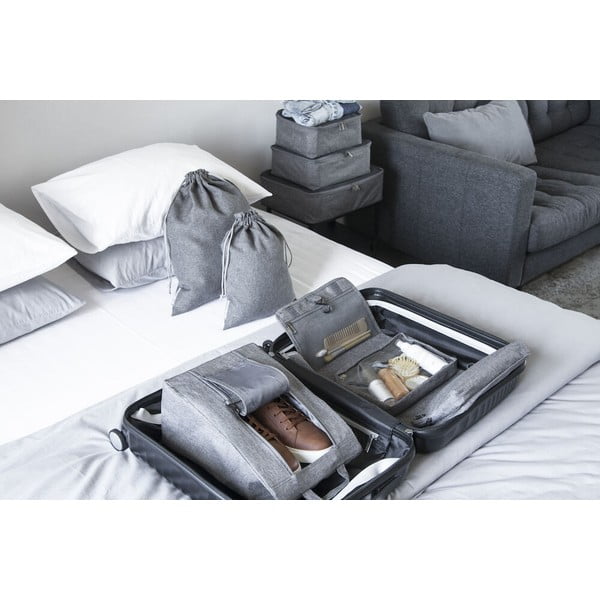 Tekstilne košare za rublje u setu 2 kom – Bigso Box of Sweden-image-1