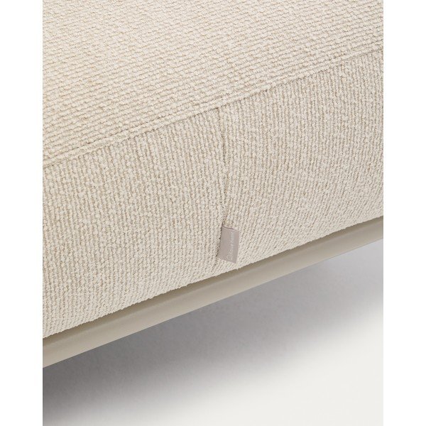 Bež tabure od bouclé tkanine Aurum – Kave Home-image-3