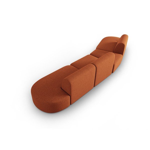Narančasta sofa 412 cm Shane – Micadoni Home-image-3