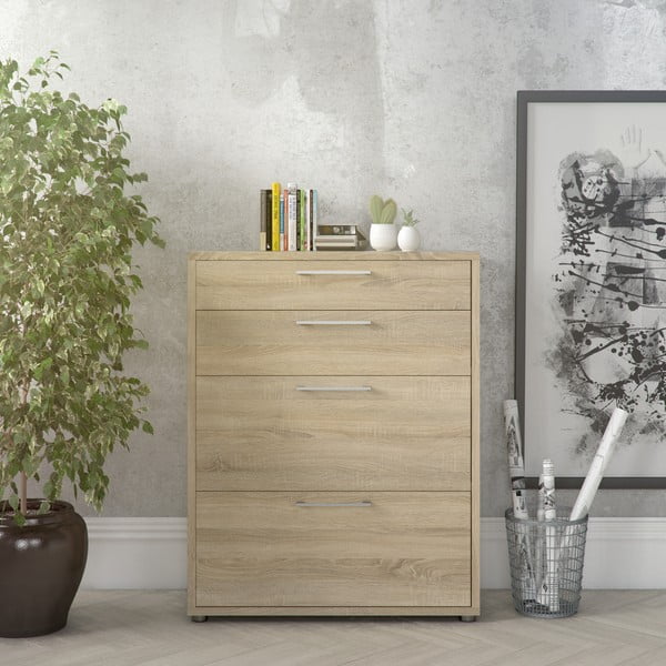 Element - ladice u dekoru hrasta u prirodnoj boji 84x105 cm Prima – Tvilum-image-1