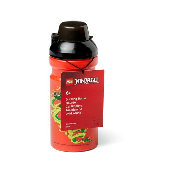 Crvena boca za vodu s crvenim poklopcem LEGO® Ninjago, 390 ml-image-2