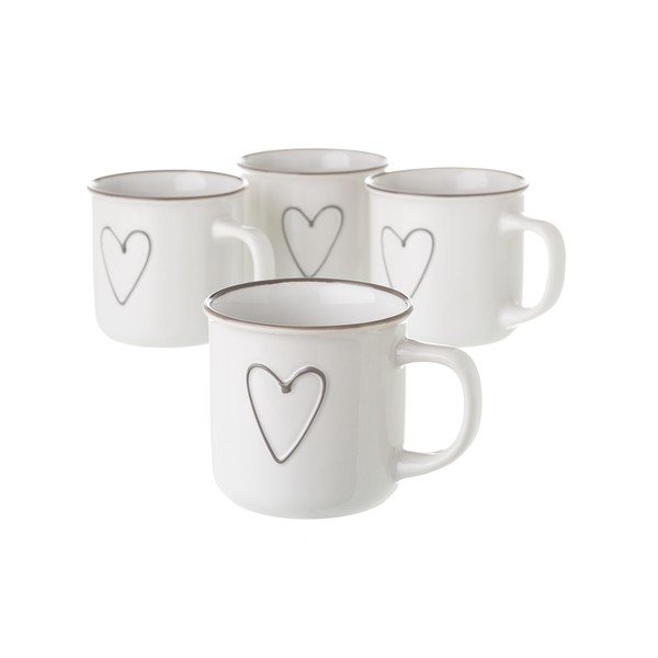 Bijela keramička šalica Unimasa Heart, 325 ml-image-1
