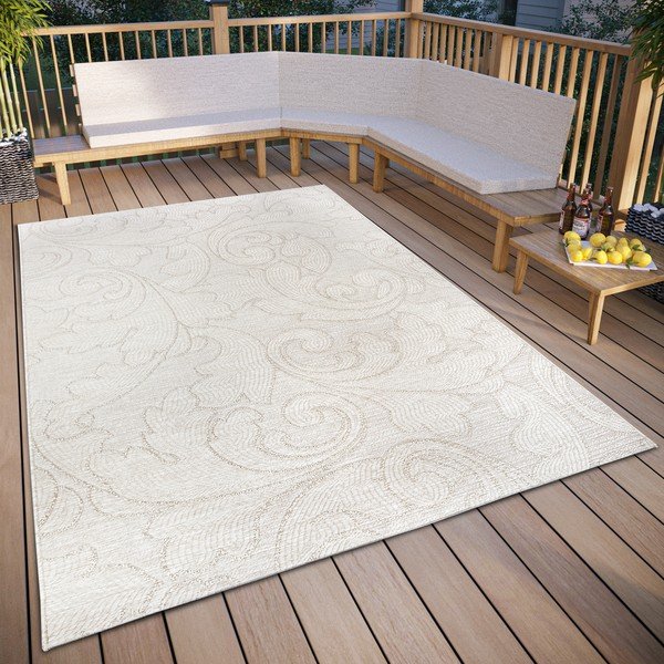 Krem vanjski tepih 77x150 cm Elina Crema – Hanse Home-image-1
