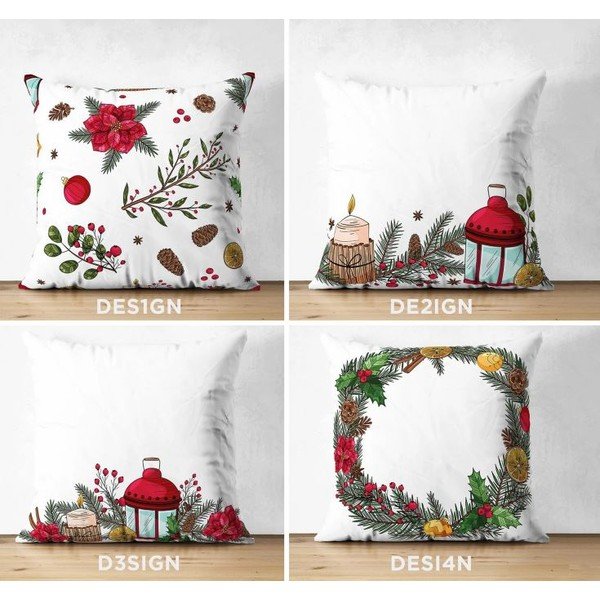 Ukrasne jastučnice u setu 4 kom s božićnim motivom 43x43 cm Merry Christmas – Mila Home-image-1