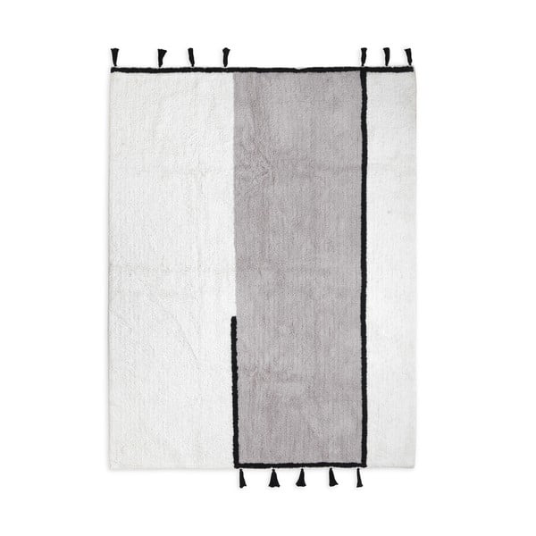 Bijeli/sivi perivi tepih 120x170 cm Dragor – HF Living