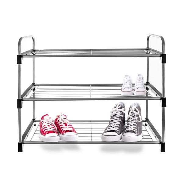 Metalni stalak za cipele srebrne boje - Orion-image-2