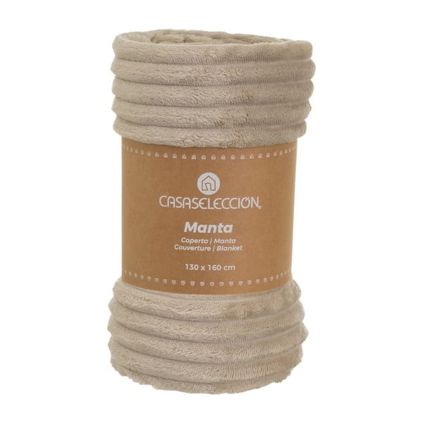 Smeđa deka od mikropliša 130x160 cm Fur Velvet – Casa Selección-image-4