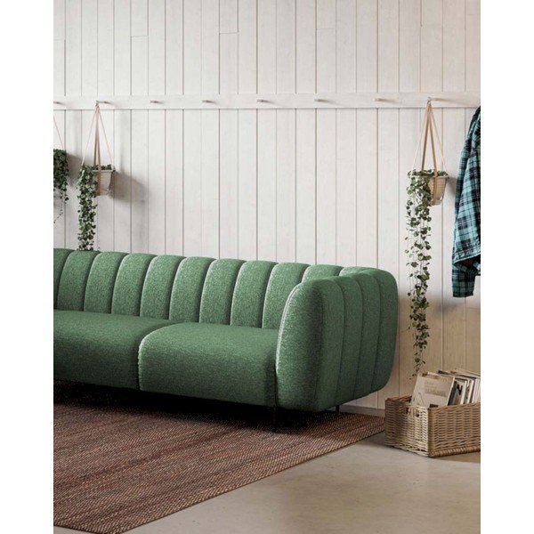 Tamno zelena kutna garnitura (s lijevim kutom/u obliku slova L) Shel – Ghado-image-3