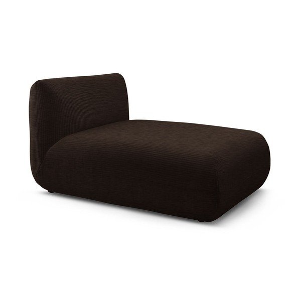 Modul sofe od tamno smeđeg samta Lecomte - Bobochic Paris-image-3