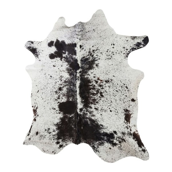 Bijelo-smeđi tepih od kravlje kože Kare Design Hide, 190 x 150 cm