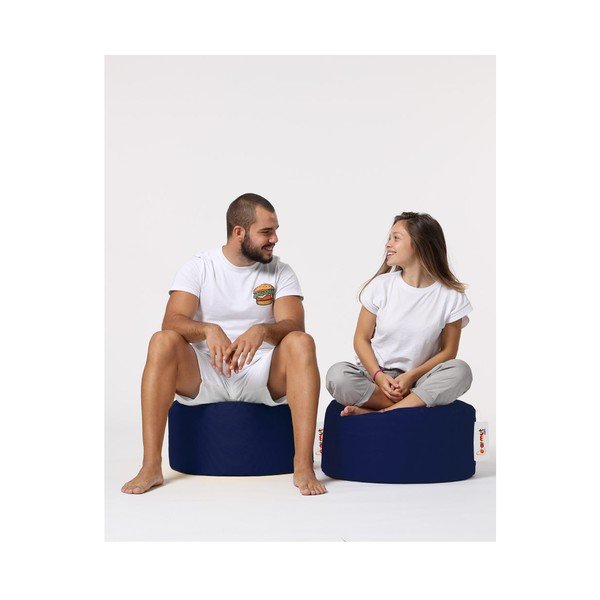 Tamno plavi vrtni tabure Round – Floriane Garden-image-3