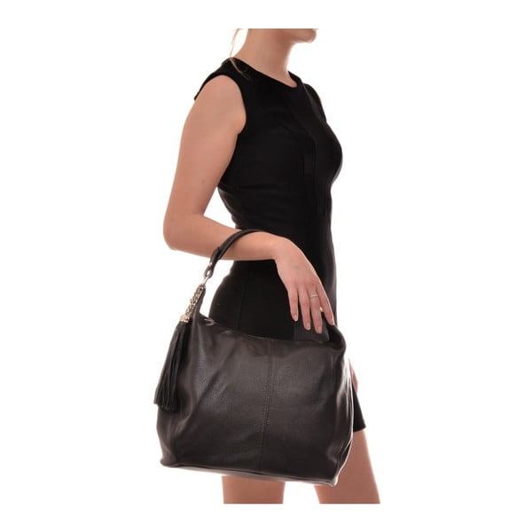 Crna kožna torbica Sofia Cardoni Bruhna-image-4