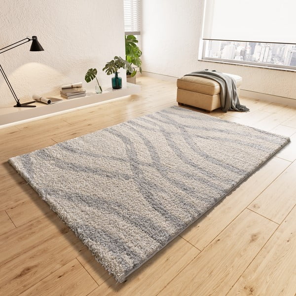 Svijetlo sivi/krem tepih 133x190 cm Helia – Universal-image-1
