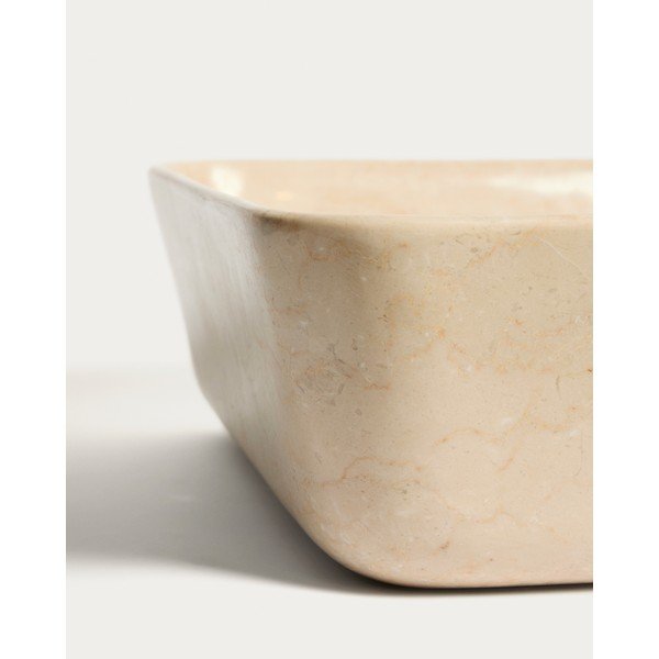 Bež kameni umivaonik 55x35 cm Darnen – Kave Home-image-3