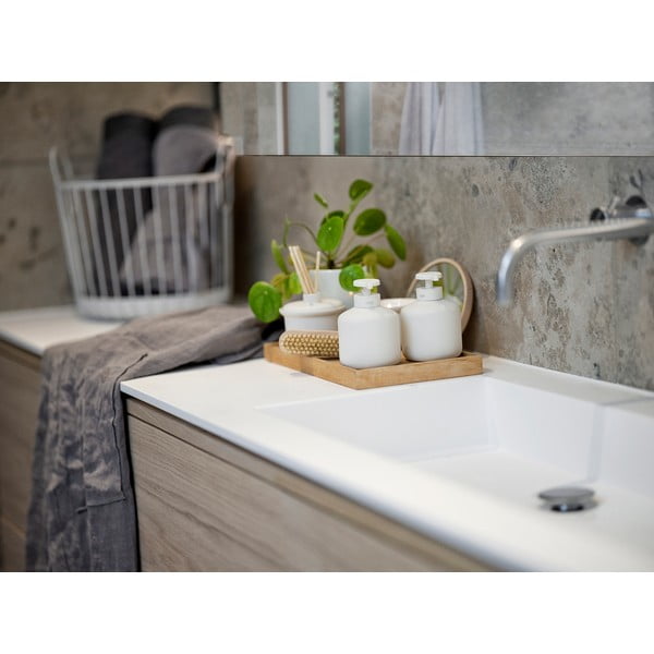 Bijeli dozator sapuna od kamenine Inu - Zone-image-1