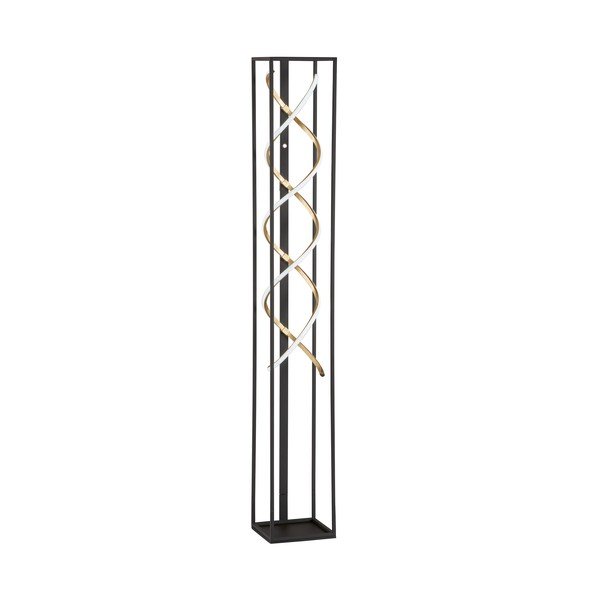 Crna LED stojeća svjetiljka s mogućnosti zatamnjivanja (visina 140 cm) Gil – Fischer & Honsel
