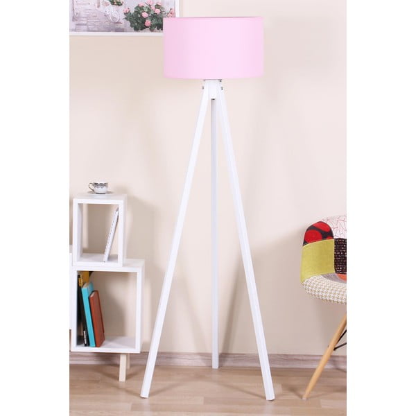 Bijelo-ružičasta podna lampa - Magenta Home