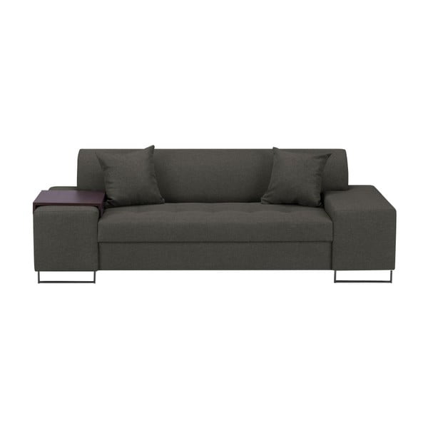 Tamno siva sofa s nogicama u crnoj boji Cosmopolitan Design Orlando, 220 cm