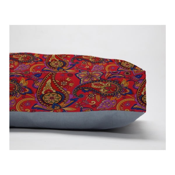 Jastuk za sjedenje s primjesom lana Madre Selva Paisley, 60 x 80 cm-image-2