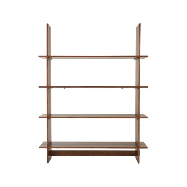 Regal od masivnog bora u tamnoj prirodnoj boji 140x180x40 cm Tottori – Jotex-image-4