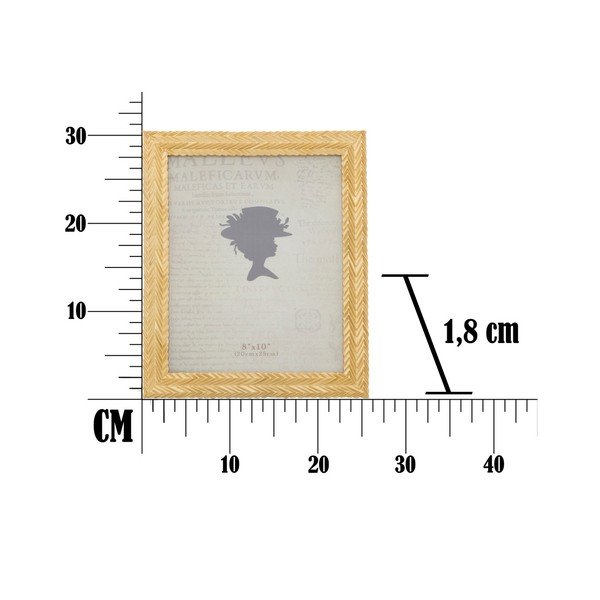 Žuti okvir za fotografije u okviru od smole Mauro Ferretti Stick Glam, 25,3 x 30,5 cm-image-4