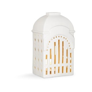 Bijeli keramički svijećnjak Kähler Design Urbania Lighthouse Tivoli