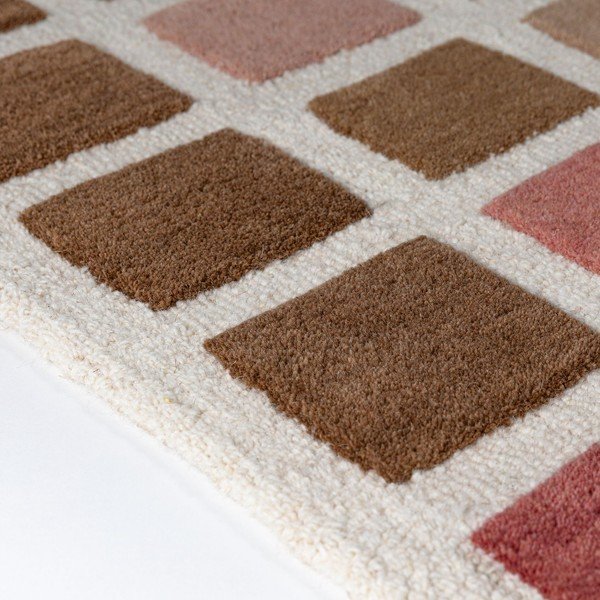 Ružičasti ručno rađen vunen tepih 140x200 cm Renga Wool – Flair Rugs-image-3