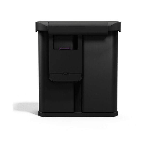 Crna željezna kanta za smeće 34+24 l za odvojeni otpad/beskontaktna Dual Sensor – simplehuman-image-3
