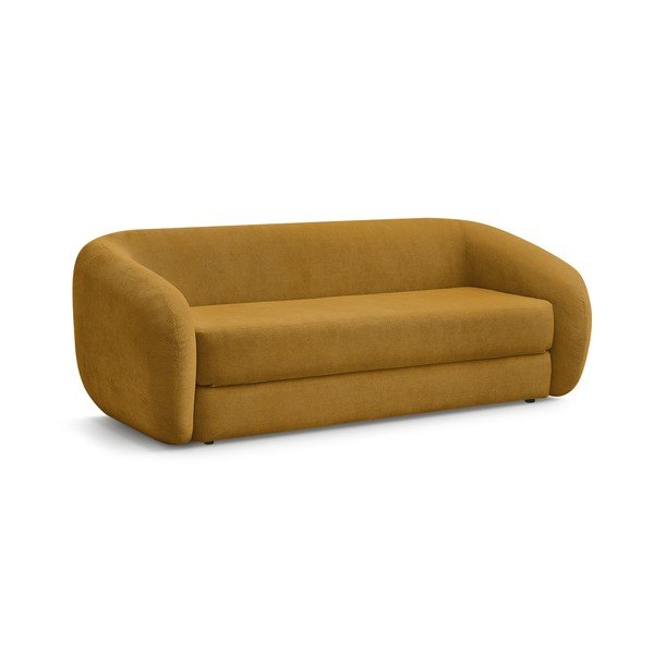 Senf žuta sklopiva sofa od šenila 228 cm Neyo – Bobochic Paris-image-2