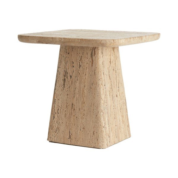 Pomoćni stol s kamenom pločom stola 45x45 cm Kepami – Light & Living-image-2