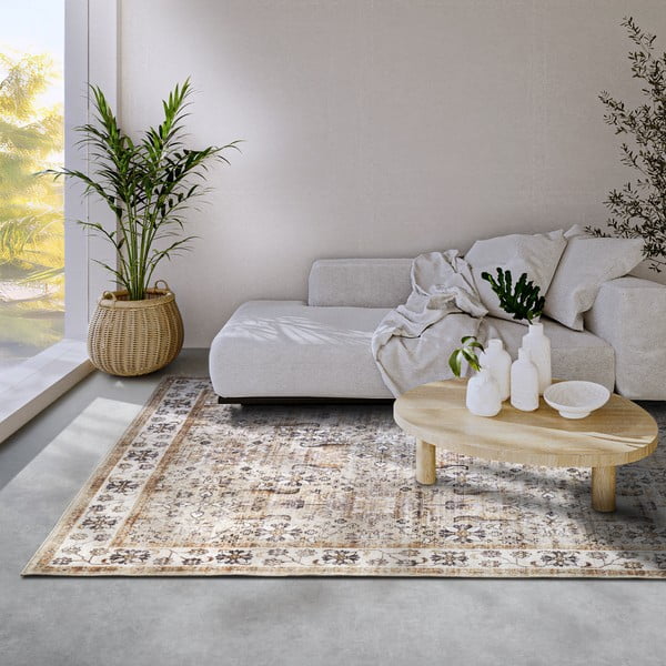 Bež tepih 200x290 cm Saveh Cream Gold – Elle Decoration-image-1