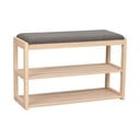 Ormarić za cipele od punog hrasta s klupom u prirodnoj boji Confetti – Rowico