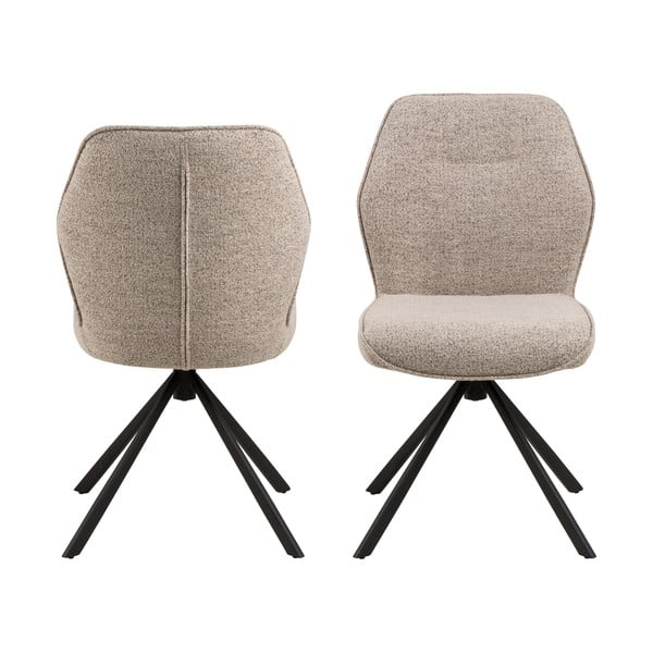 Krem blagovaonske stolice u setu 2 kom Aura – Actona-image-3