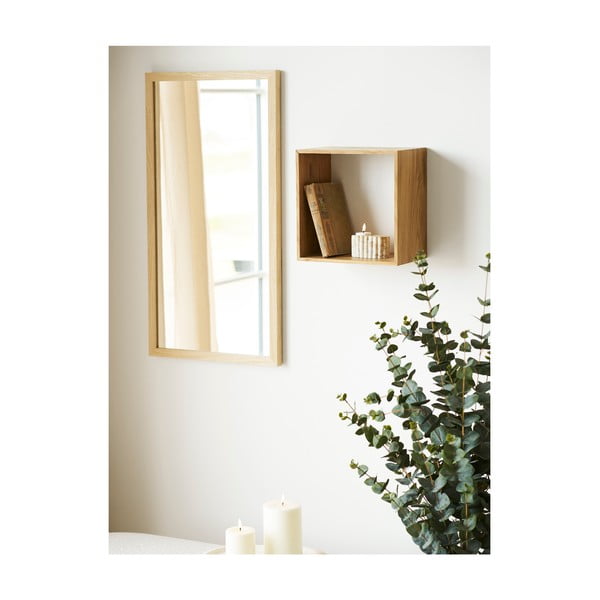 Polica s više razina od punog hrasta u prirodnoj boji 30 cm Lattoon – House Nordic-image-1