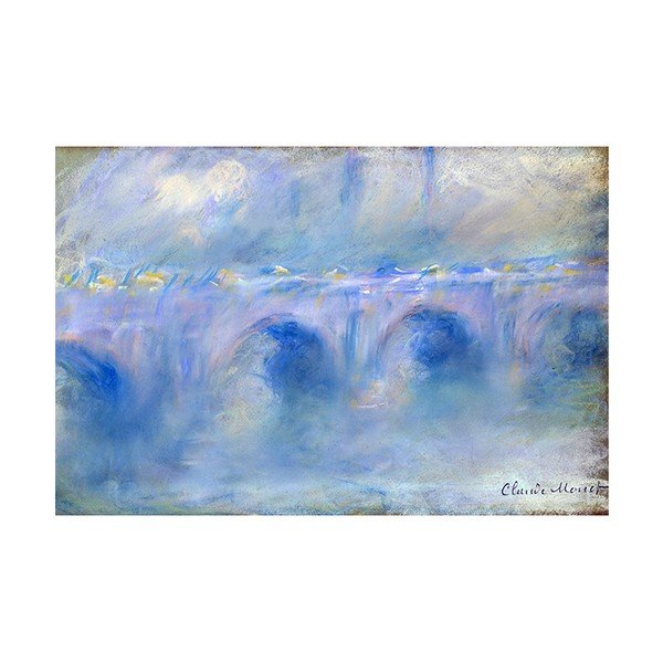 Slika Claudea Moneta - Le Pont de Waterloo, 60x40 cm