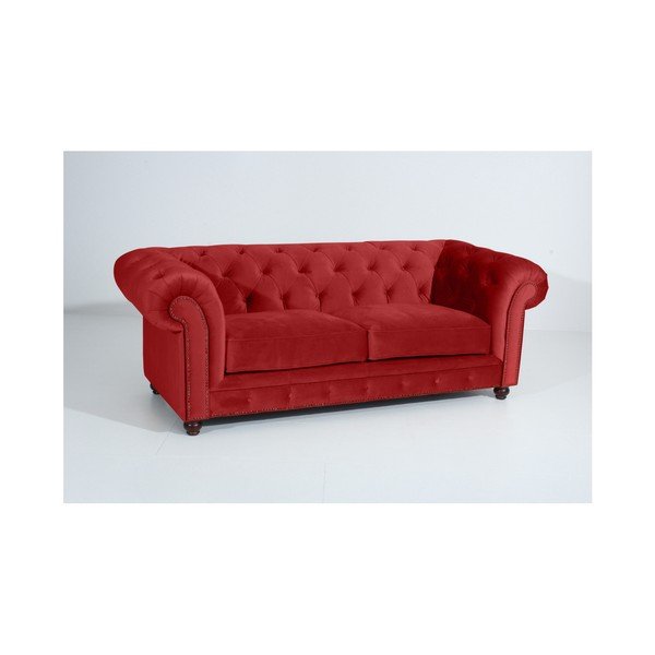 Cigla crvena kauč Max Winzer Orleans Velvet, 216 cm-image-4