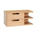 Viseći/s policama noćni ormarić u dekoru hrasta u prirodnoj boji Öppen – Hübsch