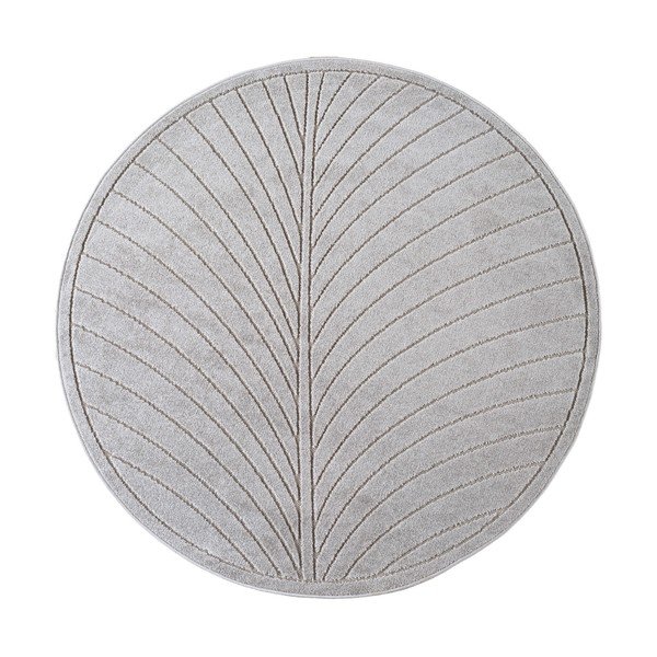 Okrugao unutarnji i vanjski tepih u srebrnoj boji ø 120 cm Nova 1204 – Ayyildiz Carpets