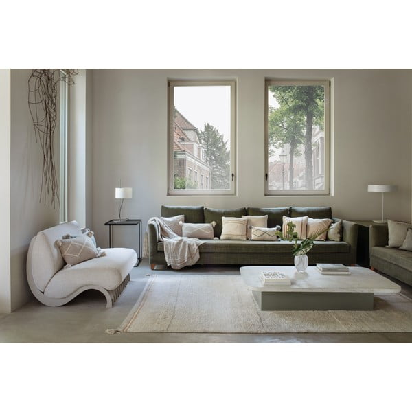 Krem periv/ručno rađen pamučan tepih 170x240 cm Bloom Natural – Lorena Canals-image-4