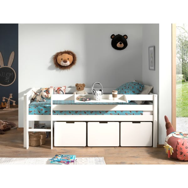 Bijele dječje ladice za ispod kreveta u setu 3 kom Pino – Vipack-image-3