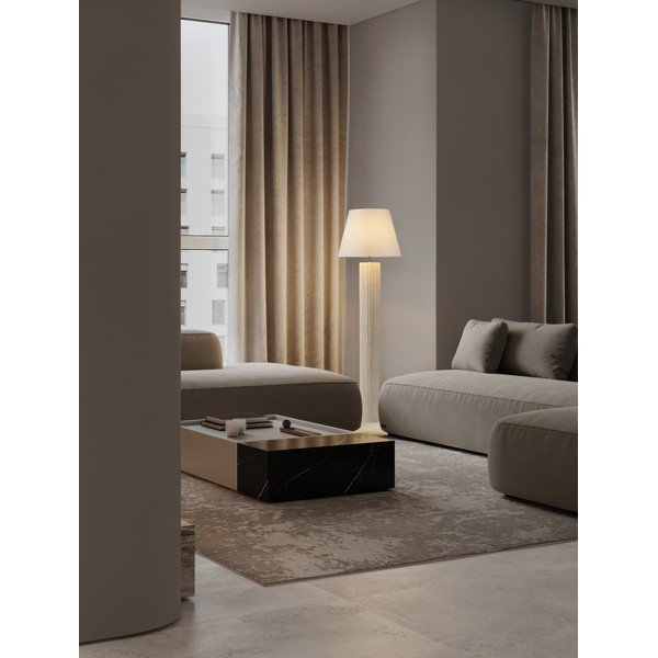 Bijela/krem stojeća svjetiljka od kamenine (visina 150 cm) Bacoo – Nova Luce-image-1