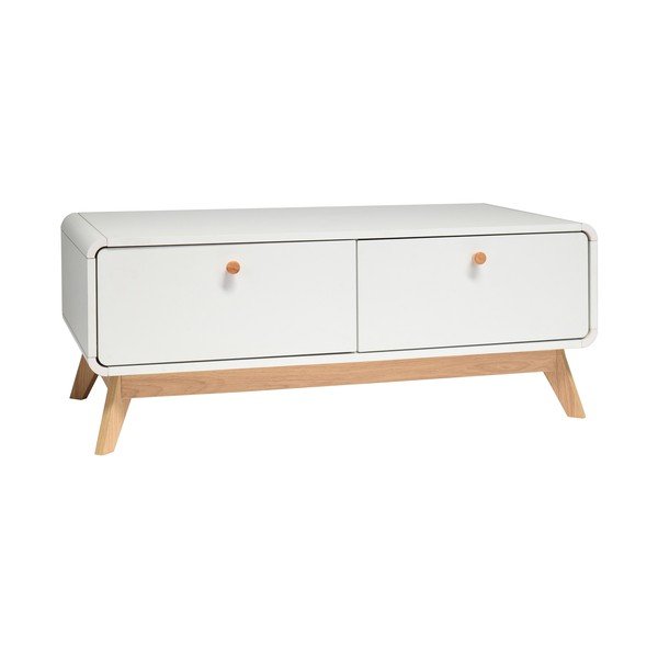 Bijeli TV stol 100x40 cm Cassie - Støraa-image-2