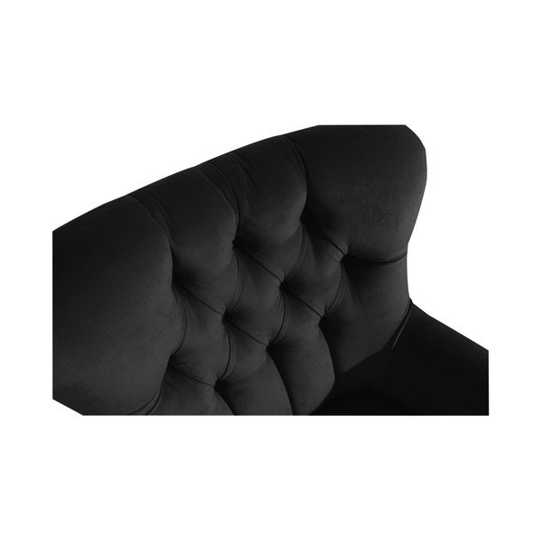 Crna fotelja Max Winzer Brandon Suede-image-1
