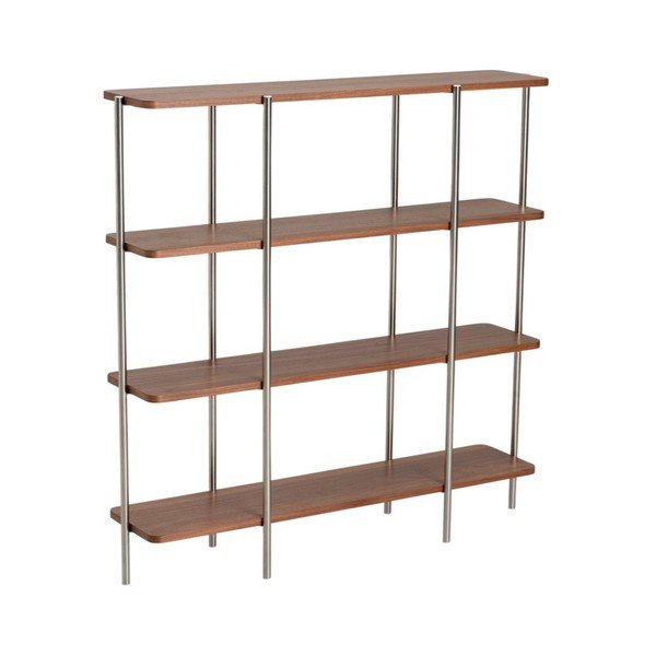 Regal u dekoru oraha u tamnoj prirodnoj boji 120x120x30 cm Lyllo – Ellos Home