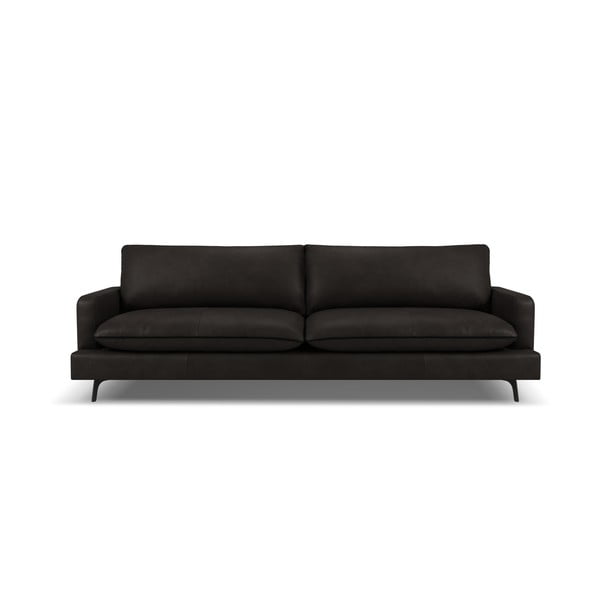 Tamno siva kožna sofa 260 cm Virna – Micadoni Home