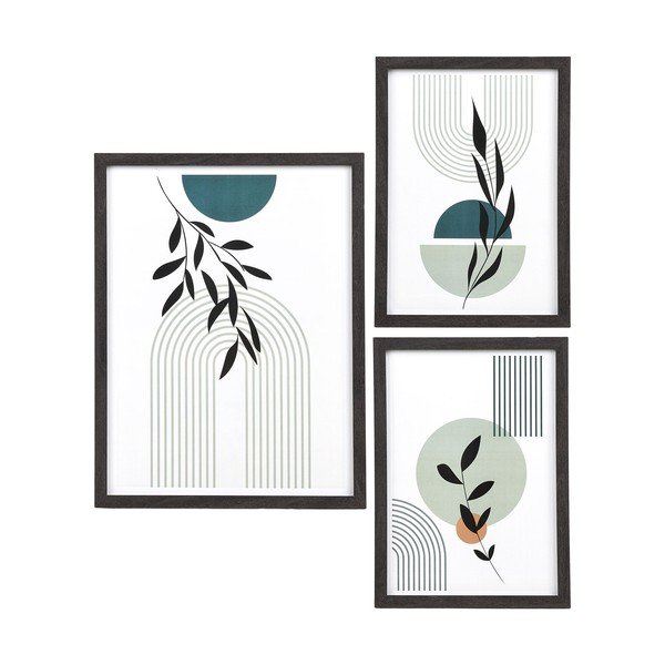 Crni viseći okviri u setu 3 kom 30x40 cm Aspen – House Nordic